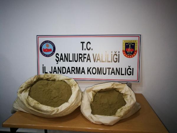 Şanlıurfa'da 25 kilo esrar ele geçti