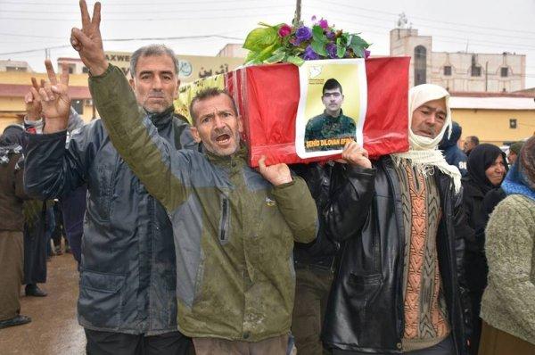 YPG'lilerin cesetleri gömülmeye götürüldü