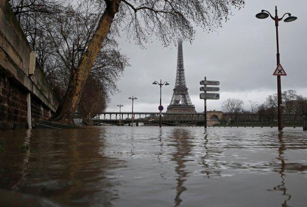 Paris'te Seine Nehri taştı