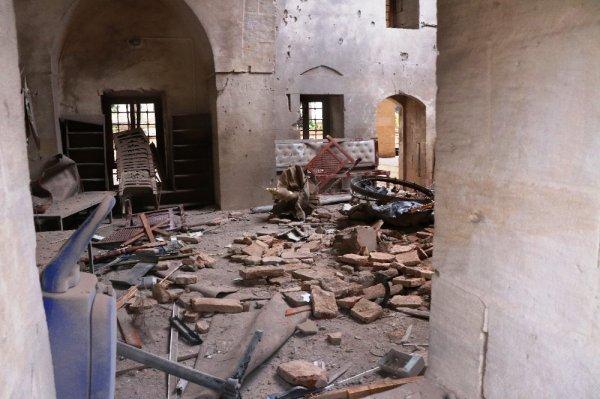 Kilis'teki roketli saldırı: Caminin son hali görüntülendi