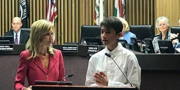 ABD'de yaşayan 13 yaşındaki Türk duygulandırdı