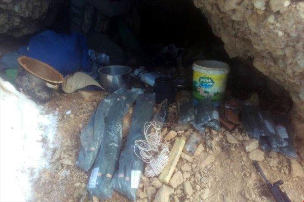 Tunceli'de PKK'nın 3 sığınağı ele geçti