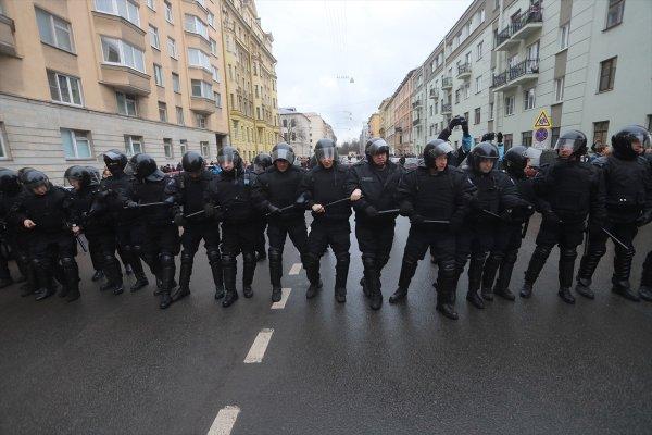 Rusya'da seçim protestosu