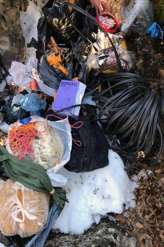 Tunceli'de PKK'nın 3 sığınağı ele geçti