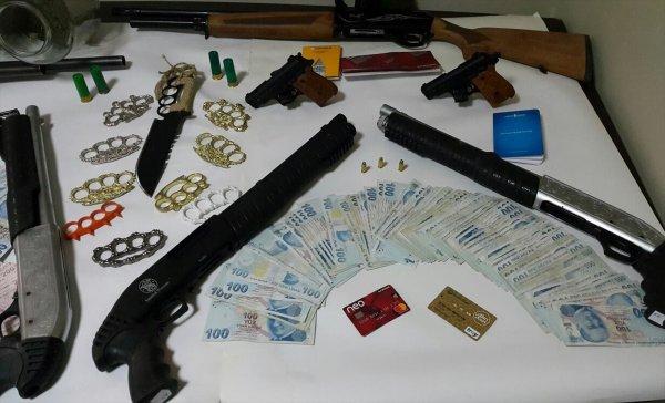 Kütahya'da suç örgütüne baskın: 13 gözaltı