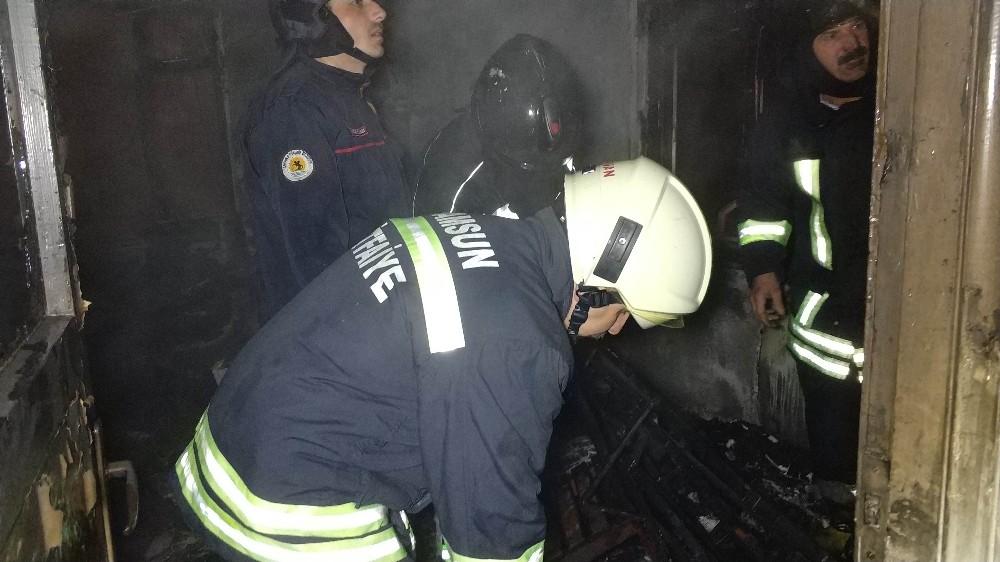 Samsun’da yangın: 9 kişi ölümden döndü