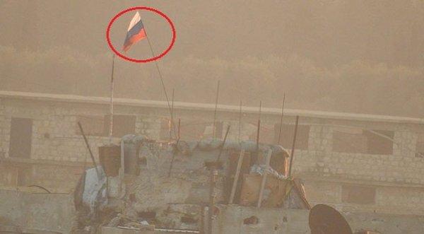 Afrin'de YPG Rus bayraklarını siper olarak kullanıyor