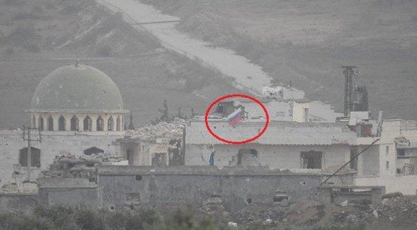 Afrin'de YPG Rus bayraklarını siper olarak kullanıyor