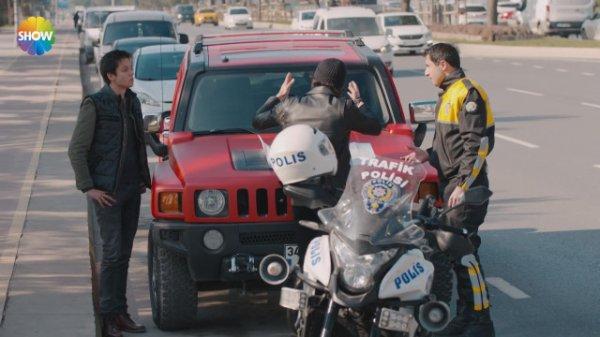 Çukur dizisinde trafik polisine hakaret