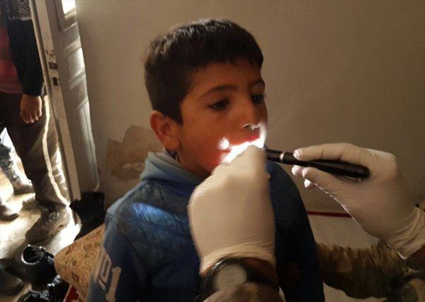 TSK'dan Afrin'de sivillere sağlık desteği