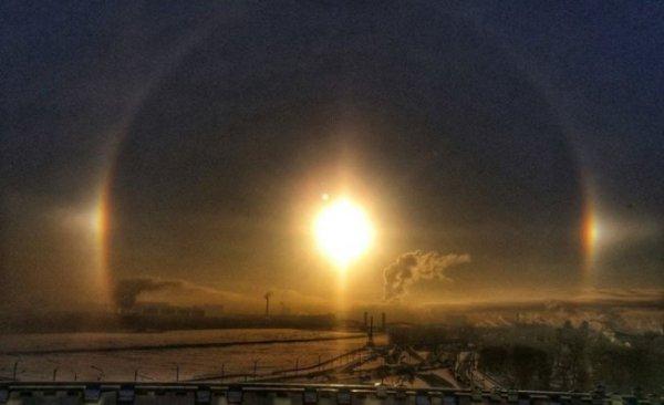 Petersburg'da 3 güneş doğdu