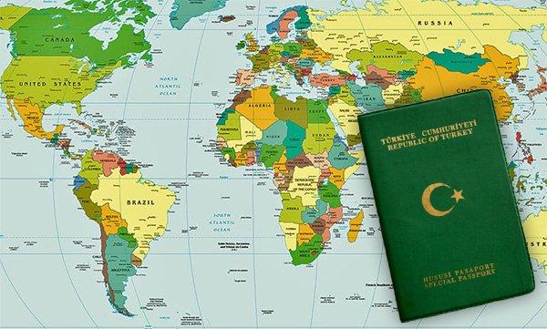 Yeşil pasaportlulardan vize istemeyen ülkeler