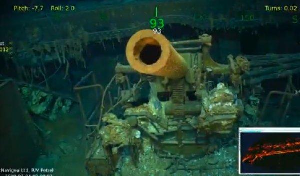 76 yıl önce batırılan uçak gemisinin enkazına ulaşıldı