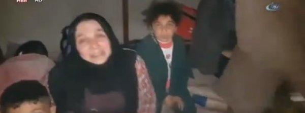 Cinderes'te kurtarılan köylüler sevinçten ağladı