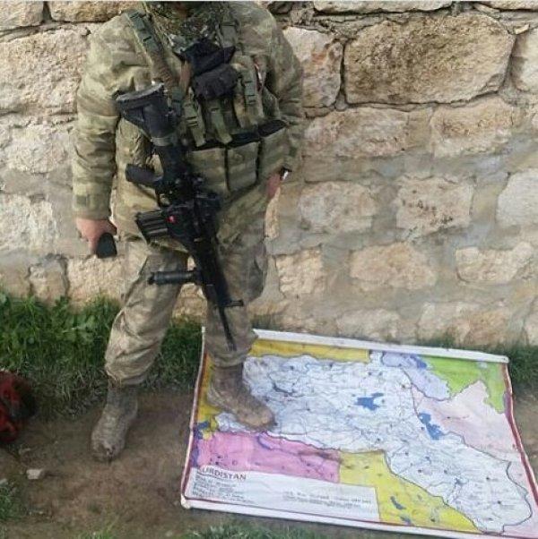 YPG'li teröristlerin Kürdistan hayali