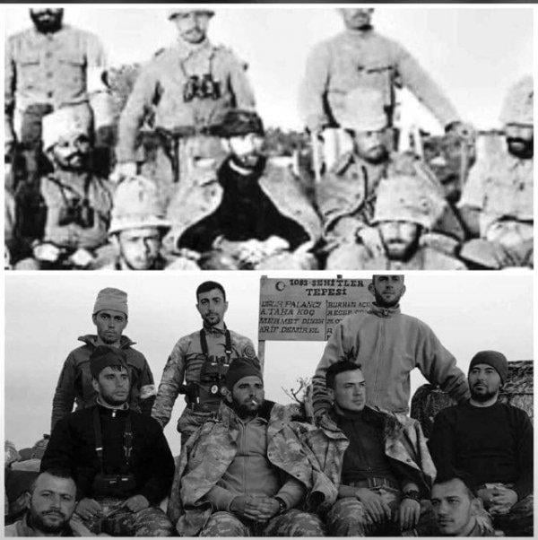 Zeytin Dalı Harekatı'nda Mehmetçik'ten Atatürk pozları