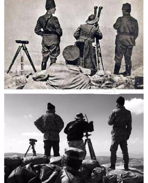 Zeytin Dalı Harekatı'nda Mehmetçik'ten Atatürk pozları