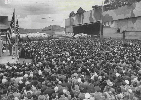 Boeing'in mahalle görünümlü uçak fabrikası