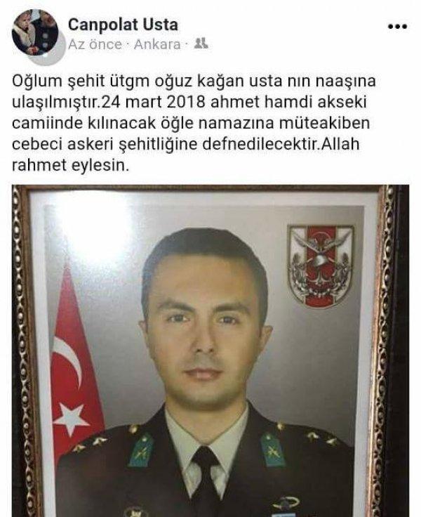 Zeytin Dalı'nda şehit olan askerlerin naaşına ulaşıldı