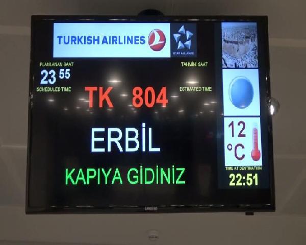 Kuzey Irak'tan Türkiye'ye uçuşlar başladı