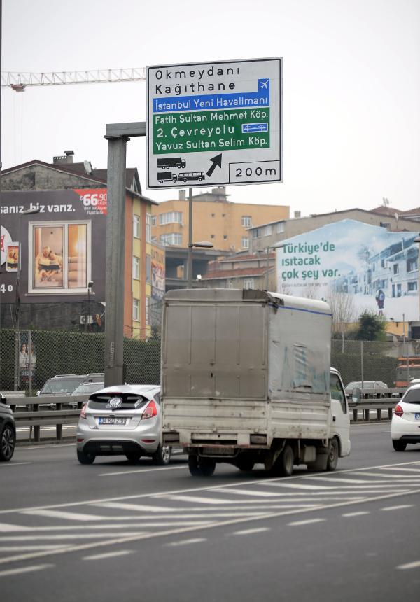 İstanbul tabelalarına 'Yeni Havalimanı' güncellemesi