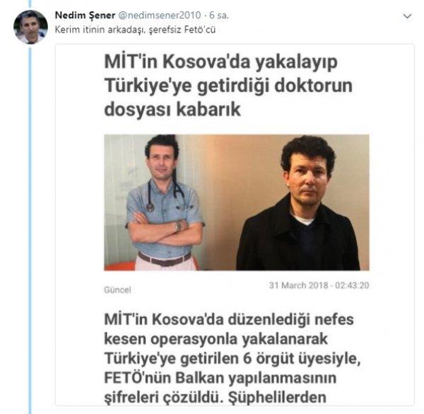 Nedim Şener, sosyal medyada FETÖ'cüleri sıkıştırdı