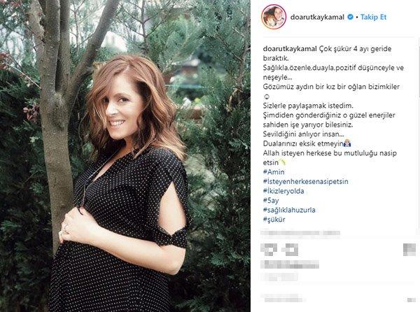 Doğa Rutkay'ın ikizlerinin cinsiyeti belli oldu