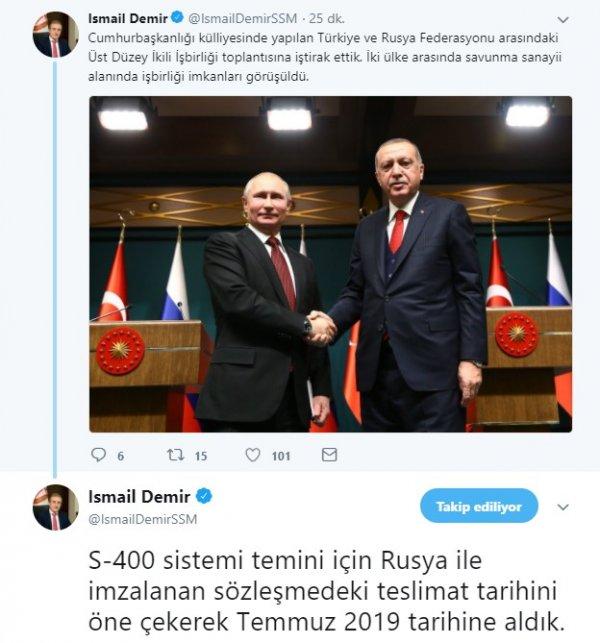 Türkiye-Rusya S-400 için tarihi kararlaştırdı