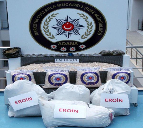 Adana'da 55 milyon liralık uyuşturucu yakalandı