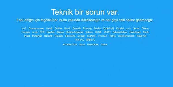Twitter'da erişim sorunu çözüldü