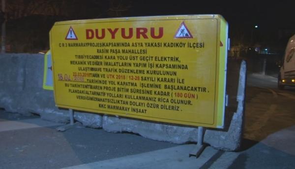 Kadıköy girişindeki arter, 1 yıl boyunca trafiğe kapalı