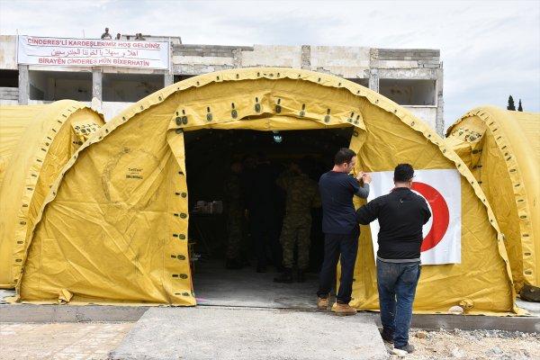 TSK Cinderes'te çocuklar için hastane kurdu