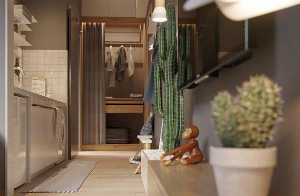 Stüdyo daire dizaynı