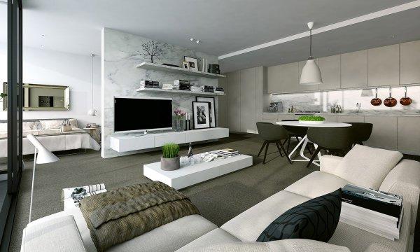 Stüdyo daire dizaynı