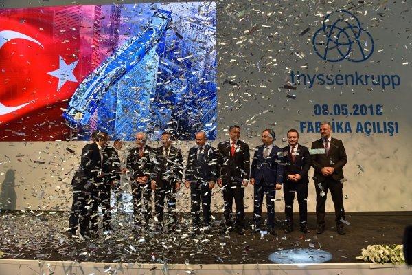 Thyssenkrupp Asansör'ün Türkiye'deki ilk üretim tesisi açıldı