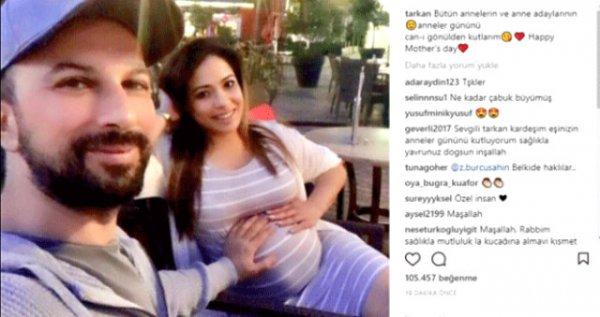 Tarkan eşinin hamile halini ilk kez paylaştı