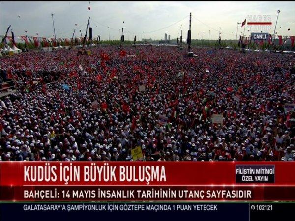 Yenikapı'da dev Kudüs mitingi