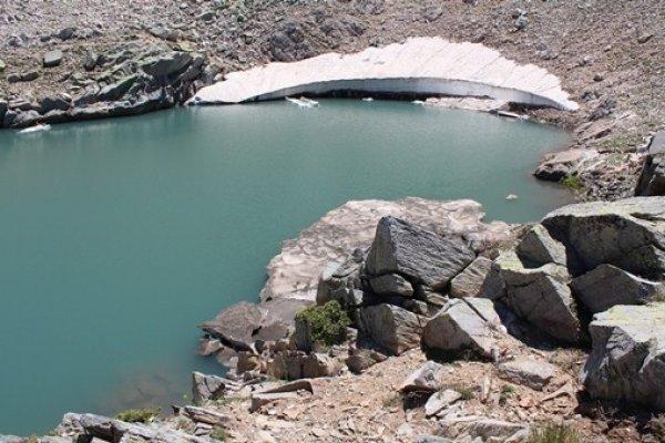 Çığ düşünce buzul olan Kara göl