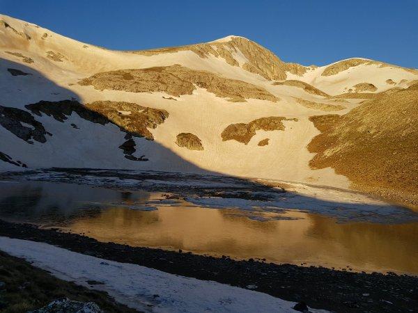 Çığ düşünce buzul olan Kara göl