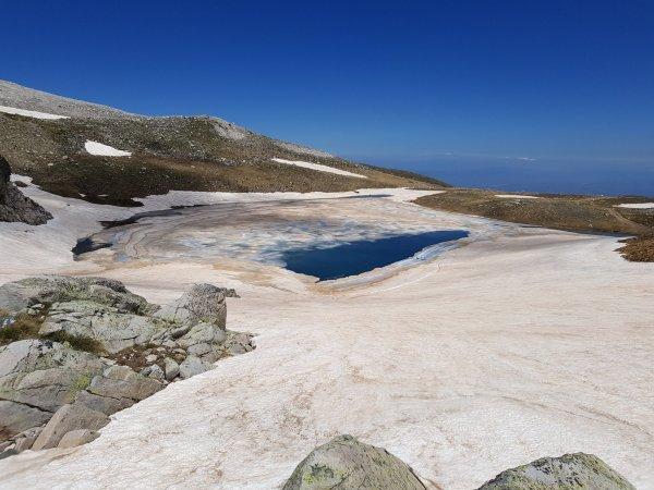 Çığ düşünce buzul olan Kara göl