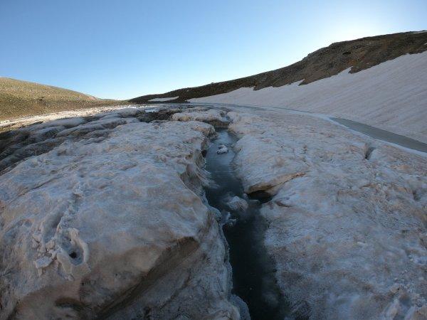 Çığ düşünce buzul olan Kara göl