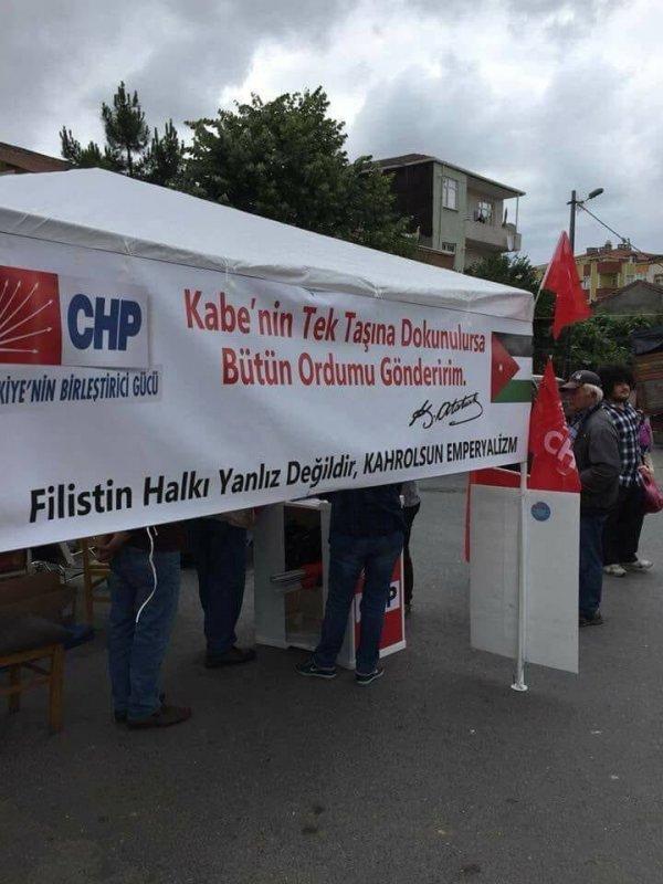 CHP'nin Filistin afişinde skandal hatalar