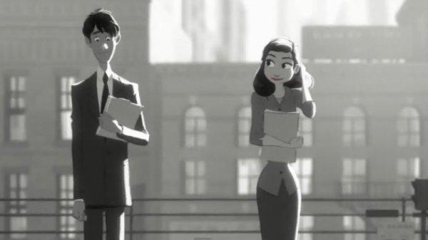 Romantik komedi kısa film: Paperman