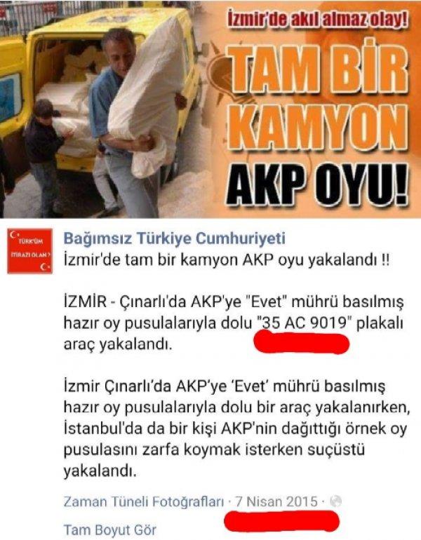 'Oylar çalınıyor' yalanı yine devreye sokuldu