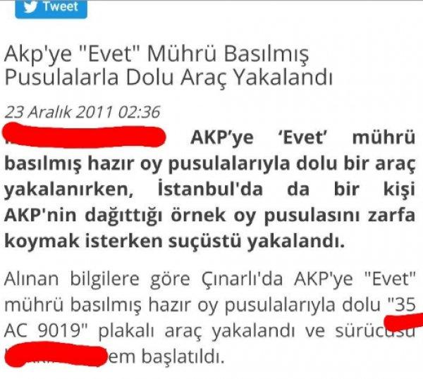 'Oylar çalınıyor' yalanı yine devreye sokuldu