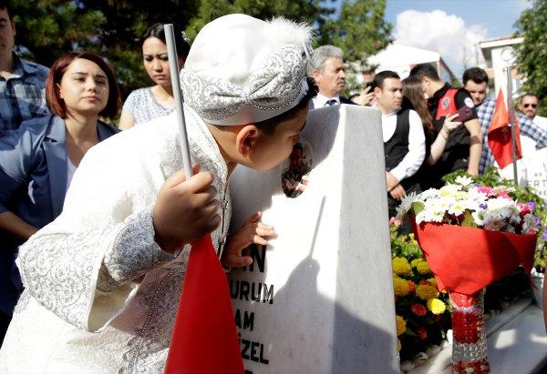Şehidin oğluna sünnet töreni yapıldı