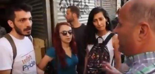 LGBT eyleminde sokakları karıştıranlara polis müdahalesi