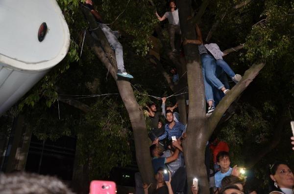 İrem Derici hayranları ağaçlara çıktı