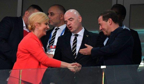 Hırvatistan Cumhurbaşkanı gol sonrası dans etti