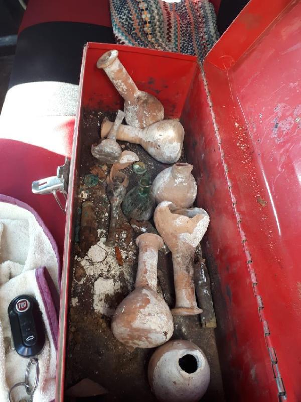 Karabük'de Roma döneminden gözyaşı şişeleri bulundu